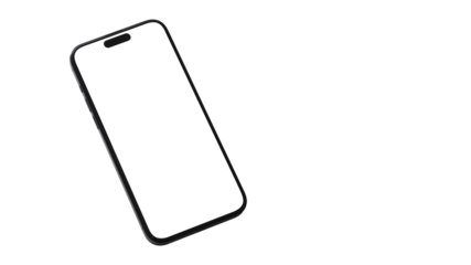 Smartphone mockup with blank screen Clipping Path for PNG isolated , new Mock up screen template for Infographic Business web site design app