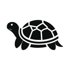 Obraz premium Animal turtle silhouette vector.