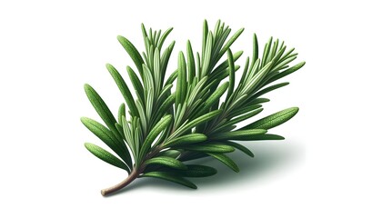 Fototapeta premium green rosemary branch isolated transparent cut out