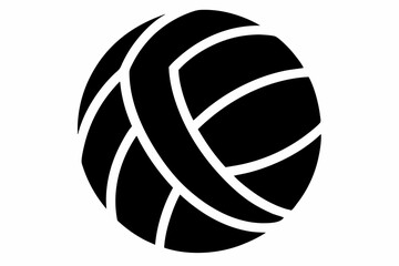 

Volleyball silhouette, Volleyball icon, Volleyball svg, Sports ball vector illustration