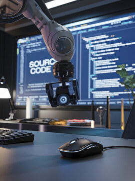 Artificial intelligence interacting with source code
