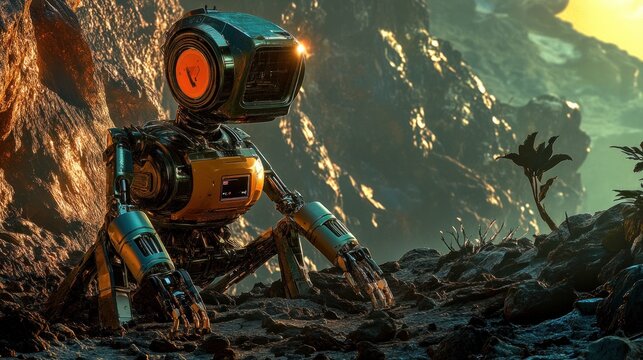 Robot on Alien Planet