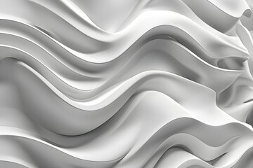 Fototapeta premium Abstract White Waves