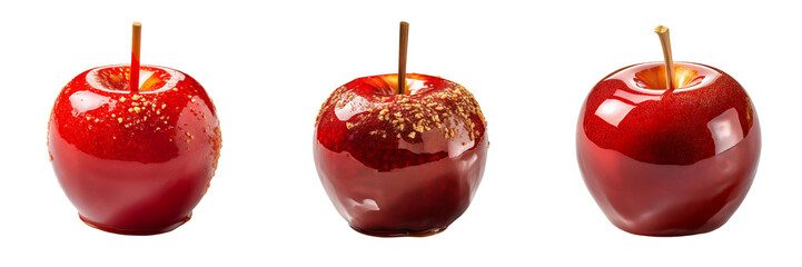 candy apple isolated on transparent background