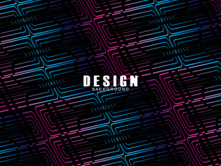 Futuristic abstract technology shining rainbow light lines with modern lines pattern black background. Vector minimal line background with text for social media covers, headers, etc.	