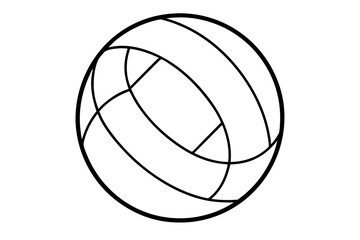 

Volleyball silhouette, Volleyball icon, Volleyball svg, Sports ball vector illustration