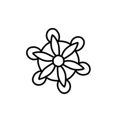 Naklejka premium Simple Mandala design ornament