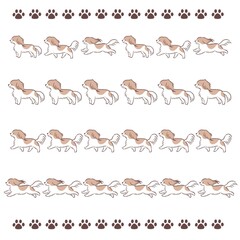 コ―イケルホンディエの歩く走るラインセット