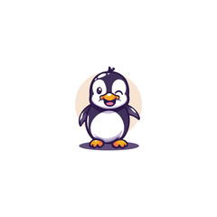 Obraz premium Cute Pinguin mascot image
