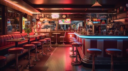 Retro Diner Interior