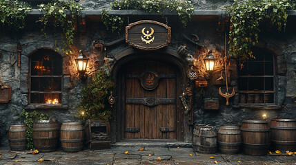 Fototapeta premium pirate bar, bar, elegant bar, restaurant, classic bar, luxury, gorgeous, 