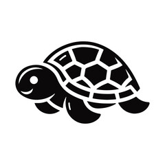 Obraz premium Animal turtle silhouette vector.