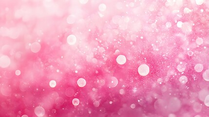 A soft, dreamy pink background filled with delicate bokeh lights, perfect for various design projects.