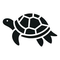 Obraz premium Animal turtle silhouette vector.