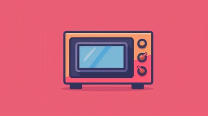 Design an icon of a microwave oven, with a modern and intuitive look