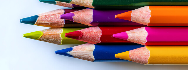 Fototapeta premium Vibrant Colored Pencils
