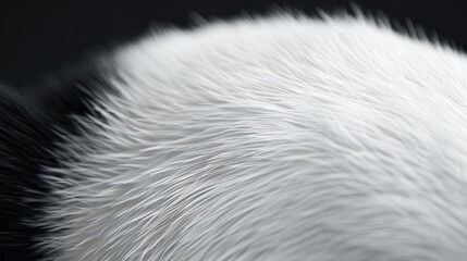 Fototapeta premium Close-up of soft, white fur texture. Perfect for backgrounds, textures, and design elements.