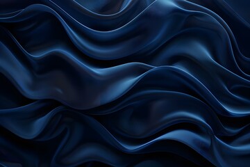 Fototapeta premium Abstract Blue Fabric Waves