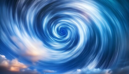 Fototapeta premium A Dreamlike Representation of Energy in the Sky Featuring Swirls and Clouds
