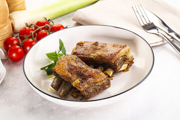 Roasted Lamb ribs with spices
