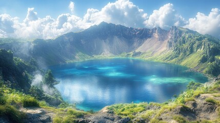 Serene Mountain Lake with Stunning Views