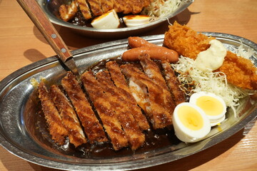 Japanese Food, Pork Katsu Curry or Cutlet Curry - 日本料理 カツ カレー
