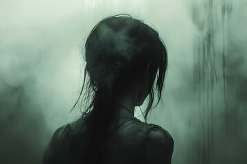 Fototapeta premium An inexplicable sense of dread enveloped her as if