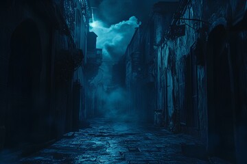 This phrase conveys that the setting or ambiance