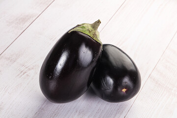 Ripe tasty natural organic eggplant