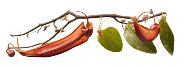 Banisteriopsis Caapi  on transparent background, png	