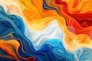 Obraz premium Abstract Swirling Colors