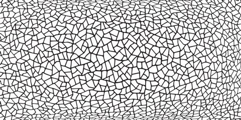  Broken cracked surface. Vector illustration. Monochrome background of coarse soil. Splinters.