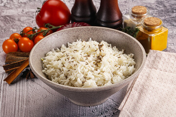 Indian cuisine jeera basmati rice
