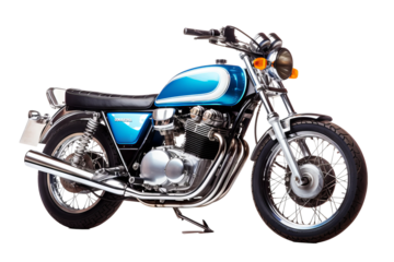 High-quality motorbike illustration PNG on transparent background for digital design projects and creative visual presentations