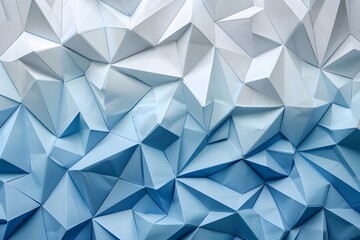Fototapeta premium Abstract Geometric Blue and White Pattern