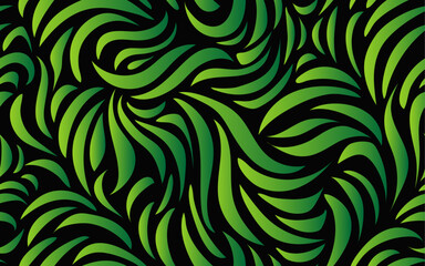  Hand drawn luxurious green theme abstract seamless pattern vector texture fabric textile paper print packaging wrapping background wallpaper