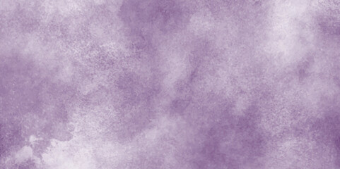 Blue or purple watercolor art background with clouds, abstract blue Soft cumulus cloudscape sky, abstract grunge background with smoke, Aquarelle painted fresh and cloudy purple paper texture.