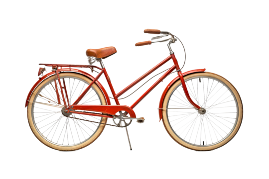 Cycle isolated on transparent background, perfect for children’s toys, nostalgic decor, or retro-themed design projects in high-resolution png format