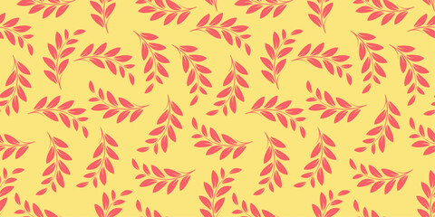 Seamless pattern summer vintage retro style creative vibrant floral trendy color vector texture for fabric textile paper print background wallpaper