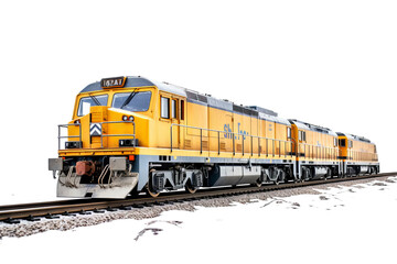 Detailed PNG of a modern train on transparent background for use in transportation design projects, illustrating high-speed rail travel and advanced public transit systems