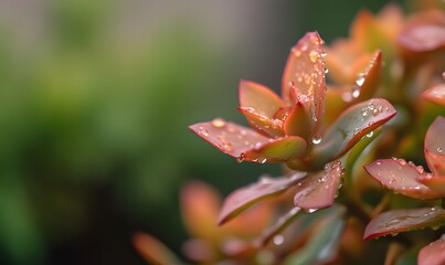 red succulents, Generative AI