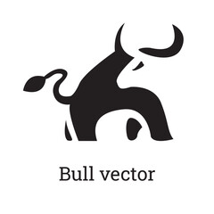 PrintBull set template vector logo