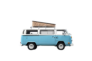 Modern van isolated on transparent background, high-quality PNG for versatile vehicle design projects and creative visual presentations