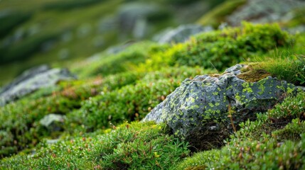 Green Mossy Landscape