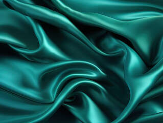 Obraz premium Excellent Texture, background, pattern, Texture of green silk fabric, Beautiful emerald