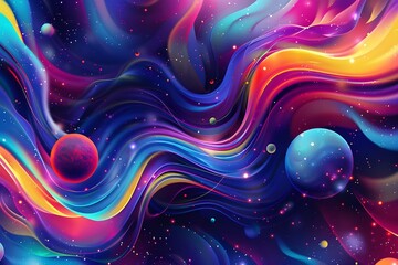 Cosmic Dreamscape: A Vibrant Journey Through the Galaxy