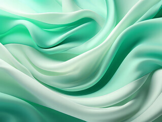 Fototapeta premium Incredible Fabric waves in a dance of pastel colors mimicking the gentle flow of a serene sea