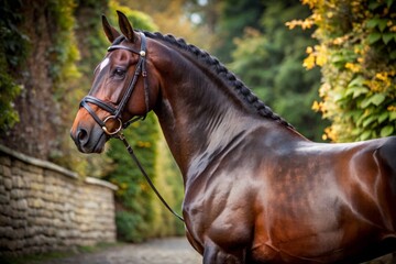 Obraz premium EquestrianElegantDarkMocha