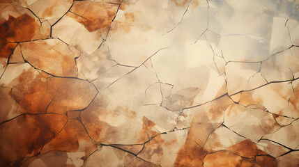 Fototapeta premium Cracked Brown Background Texture, Abstract Design for Graphic