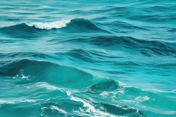 Fototapeta premium Turquoise Abstract Ocean Wave Textures for a Vibrant Summer Vibe